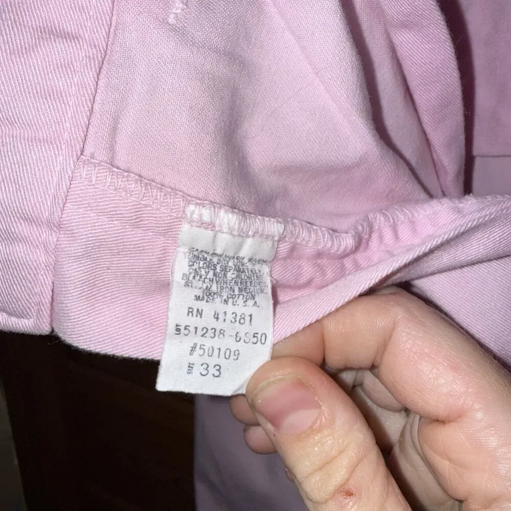 Vintage Polo Ralph Lauren Pink Pleated Palm Desert Pant Ivy League NOS 33x36 - Picture 12 of 16